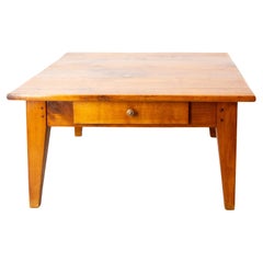 French country style coffee table with two drawers, circa 1960