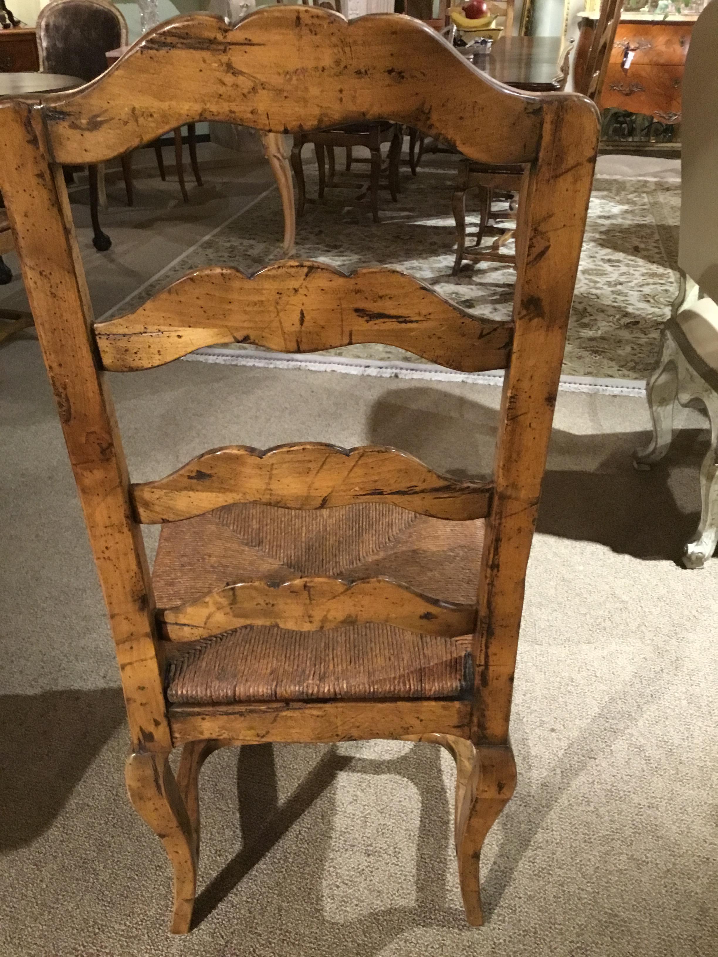french country rush seat chairs