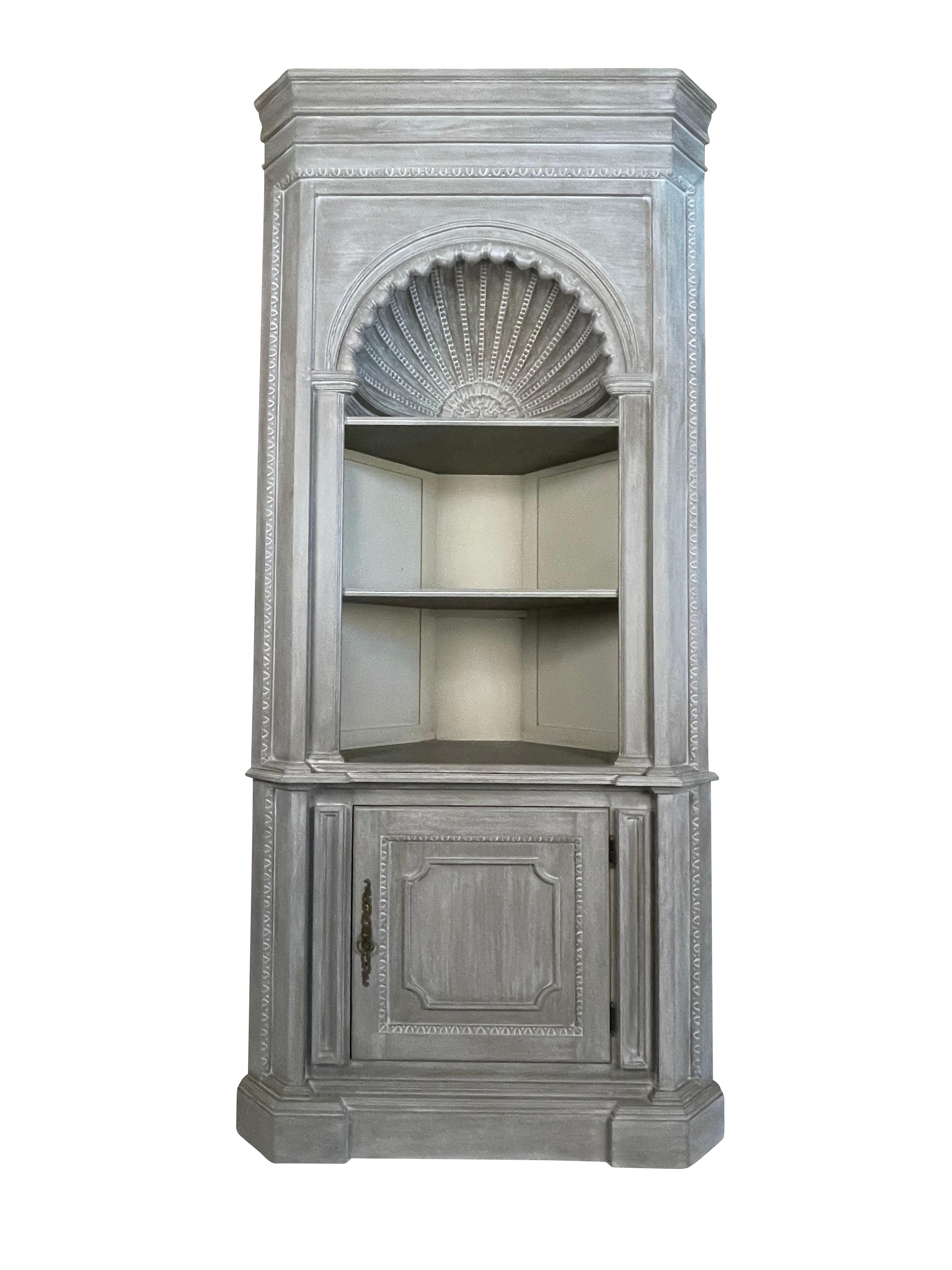 french country corner cabinet