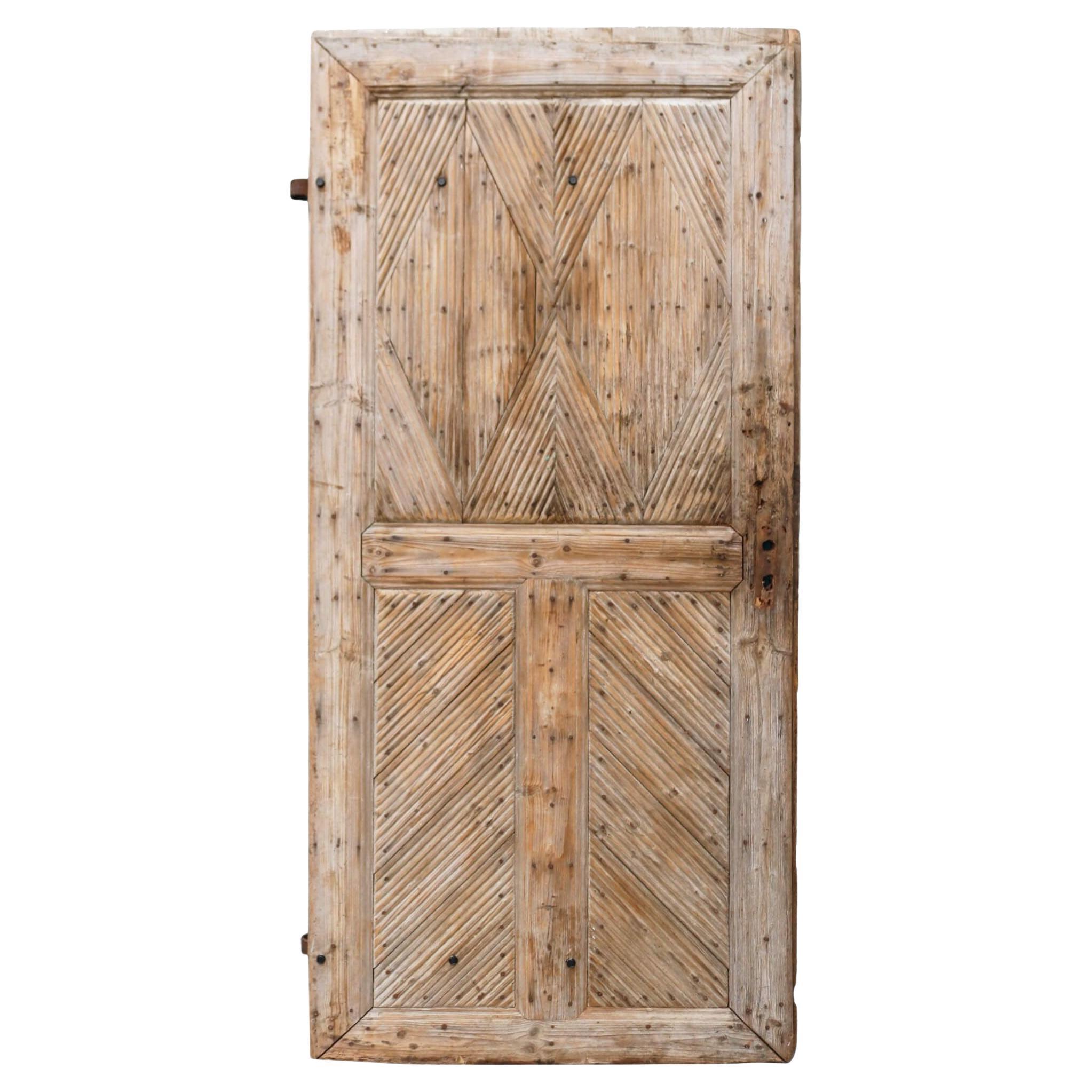 French Country Style Reclaimed Exterior Door For Sale