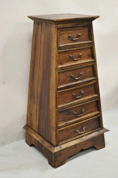 French Country Style Wooden Pyramid 41" Dresser Lingerie Chest Side Table