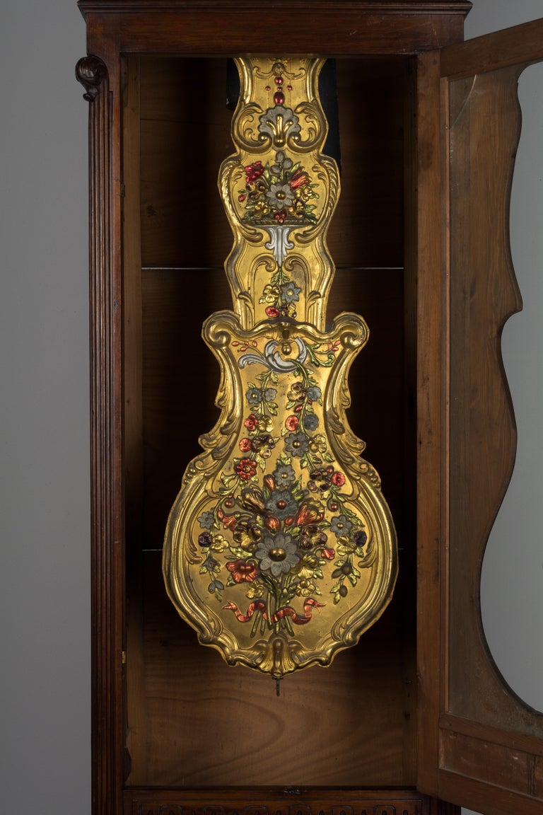 French Country Tall Case Clock For Sale at 1stDibs