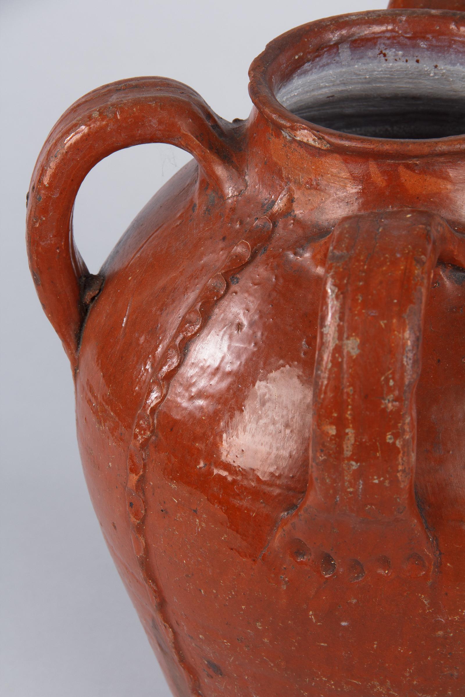 French Country Terracotta Water Jar, Late 1800s 9