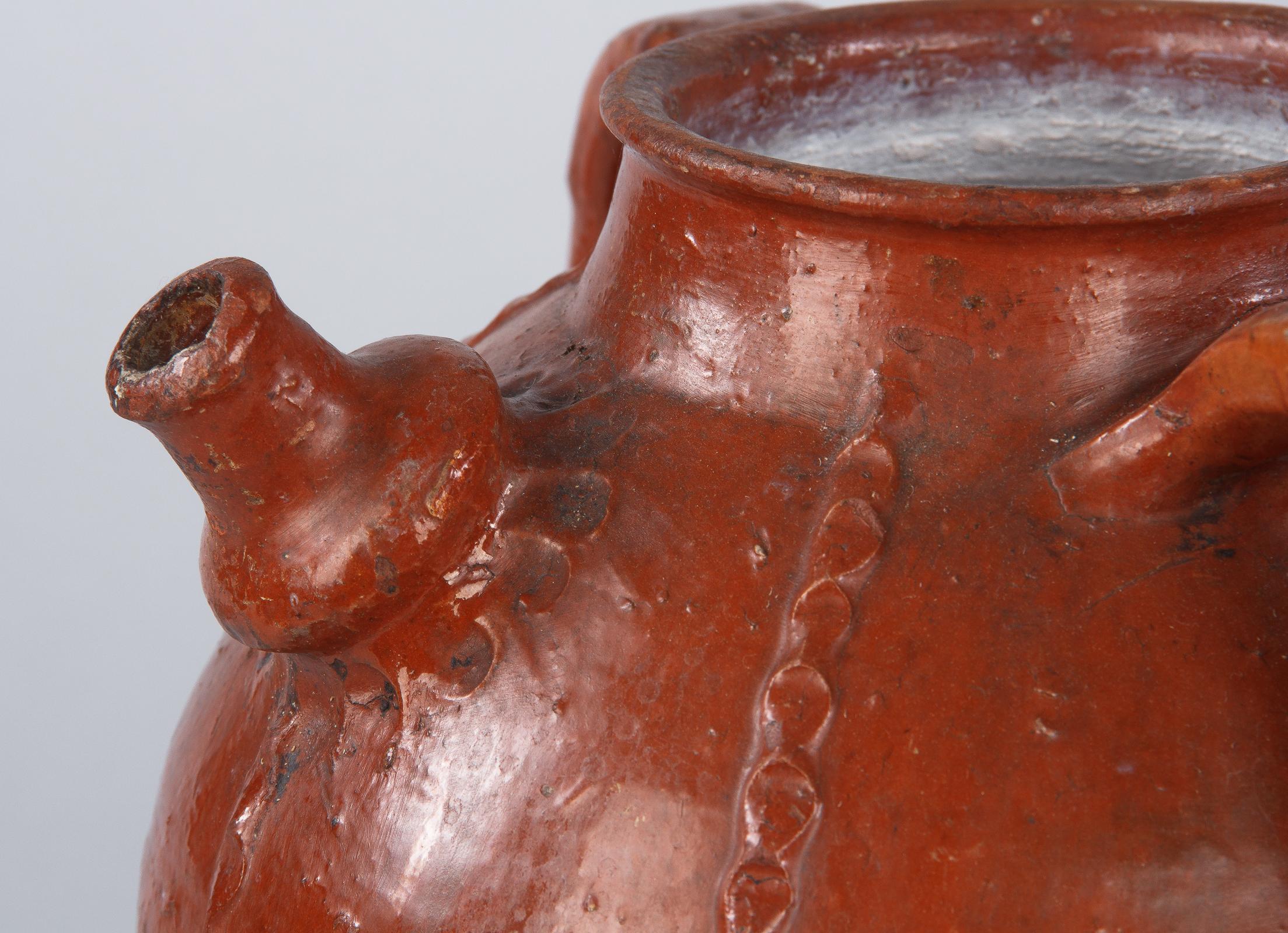 French Provincial French Country Terracotta Water Jar, Late 1800s