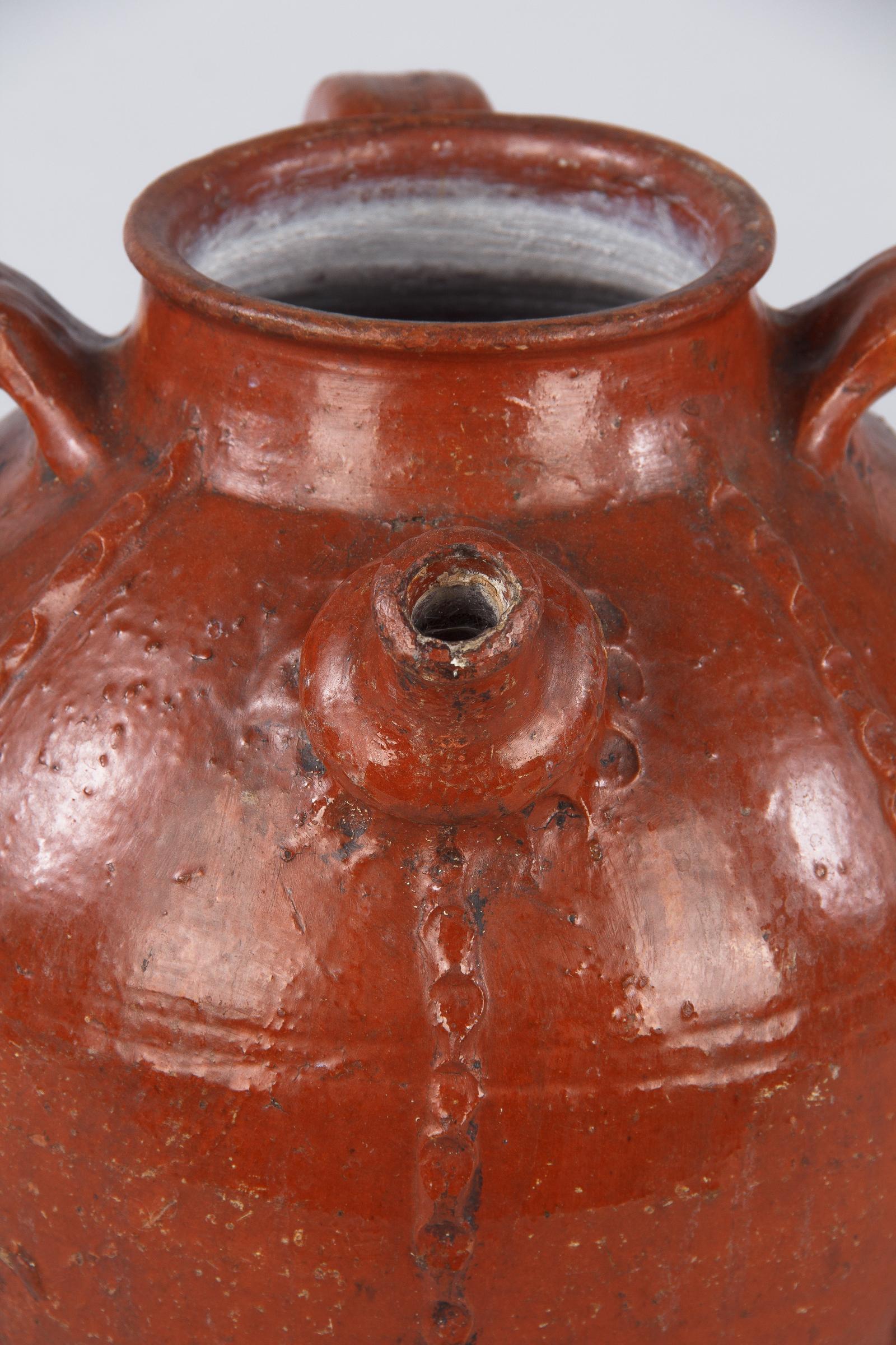 French Country Terracotta Water Jar, Late 1800s 4
