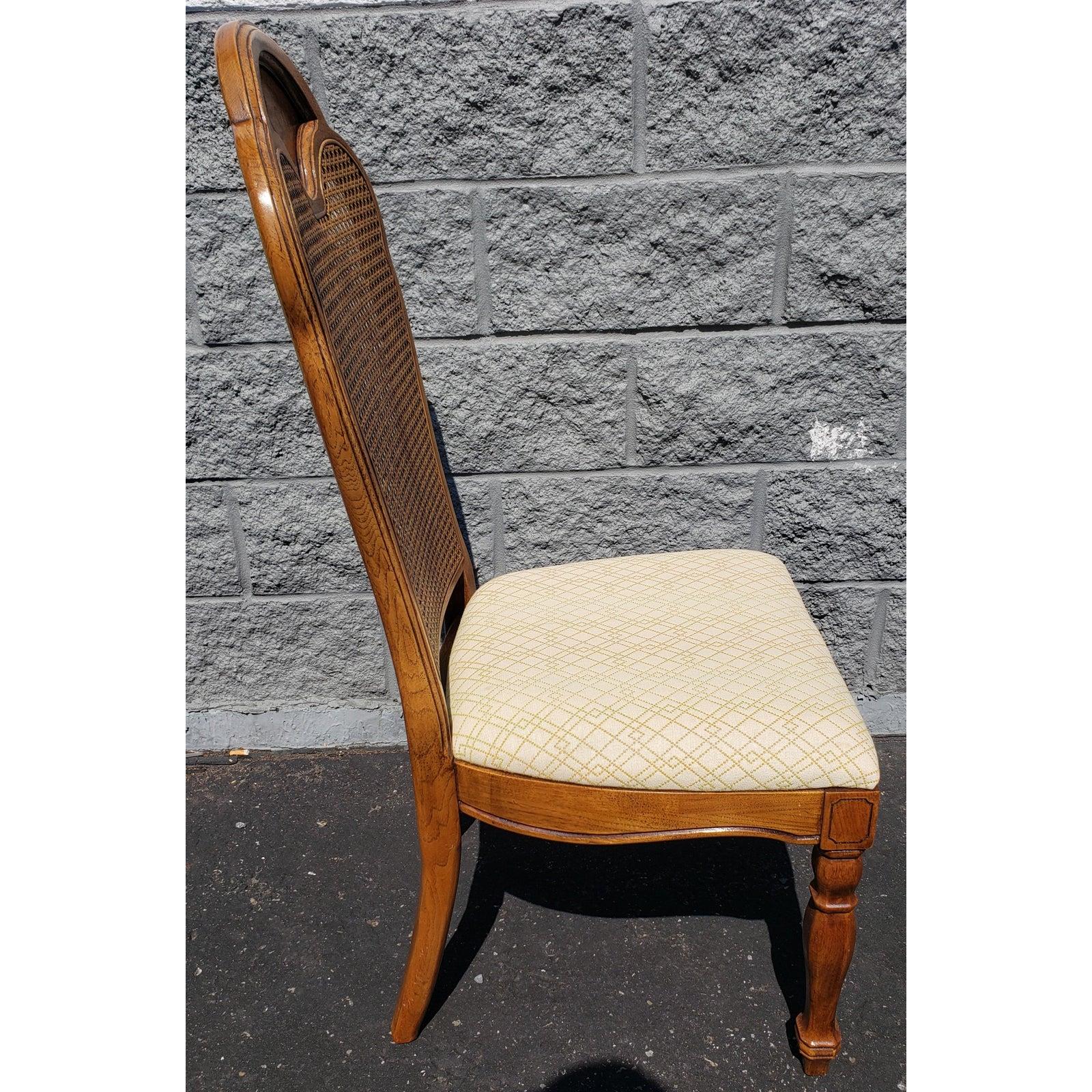 thomasville cane back chairs