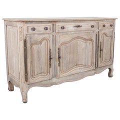 French Country Three-Door Oak Buffet