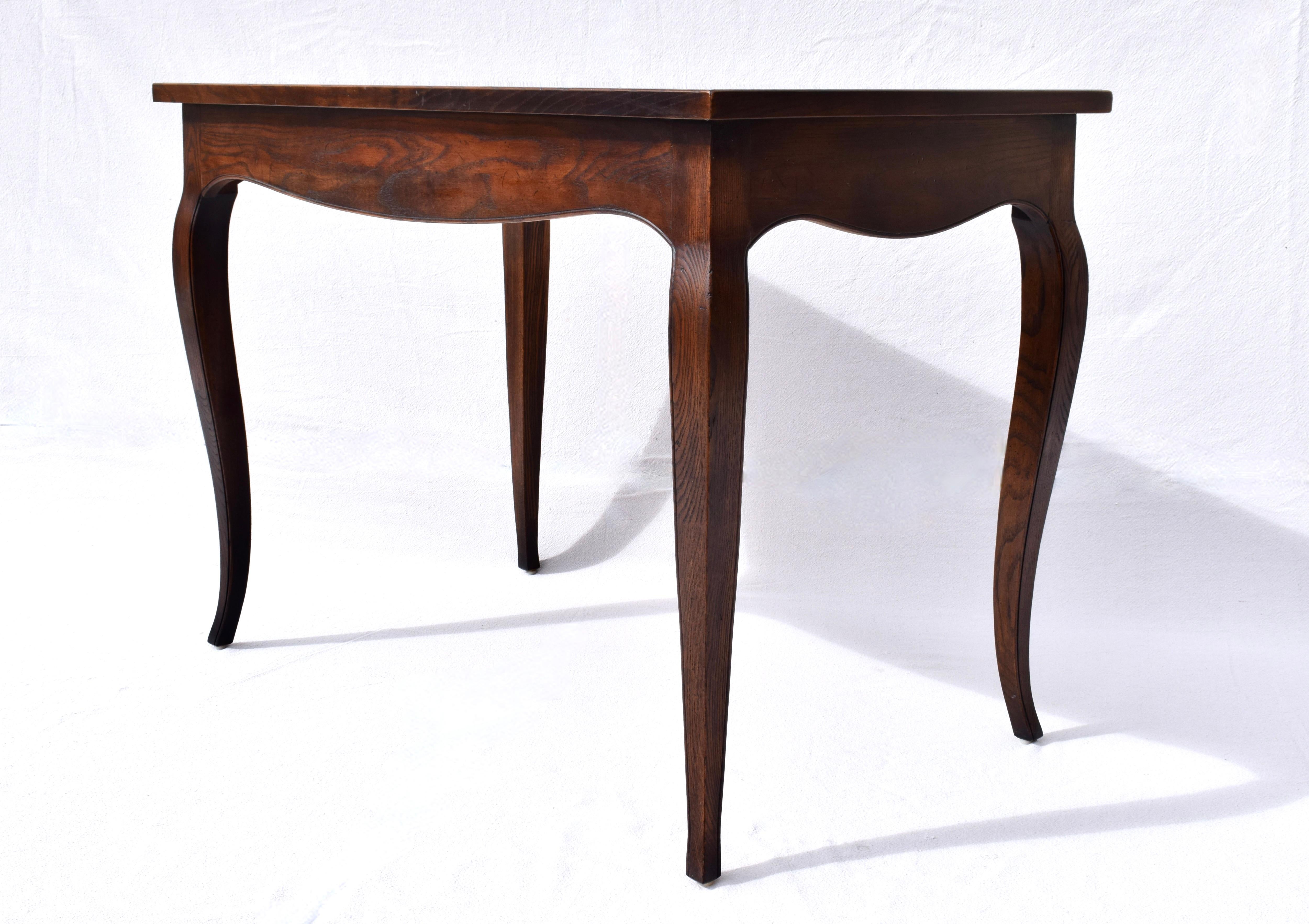 French Country Tiger Oak Writing Desk by Henredon For Sale 3