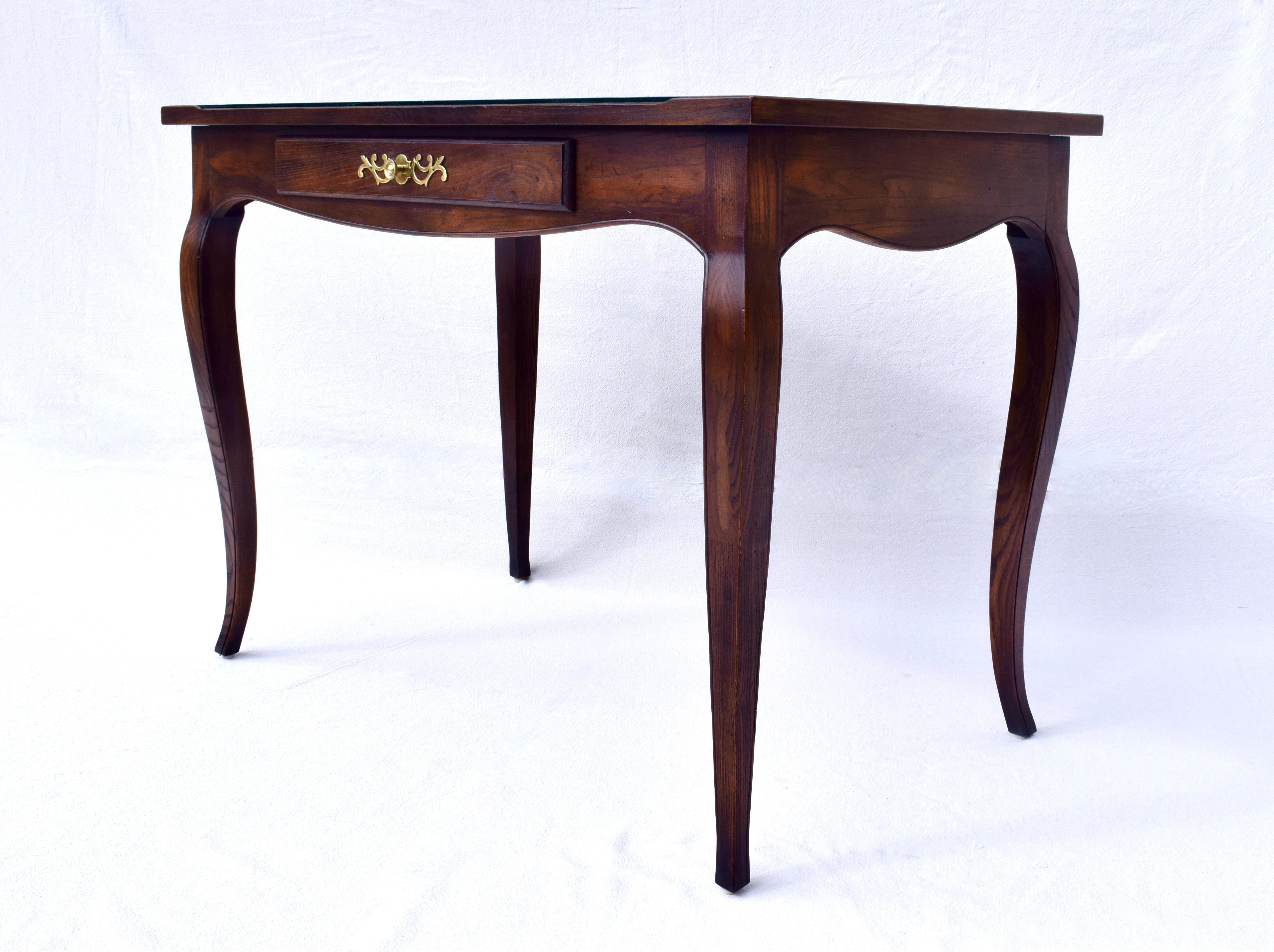 French Country Tiger Oak Writing Desk by Henredon In Good Condition For Sale In Southampton, NJ