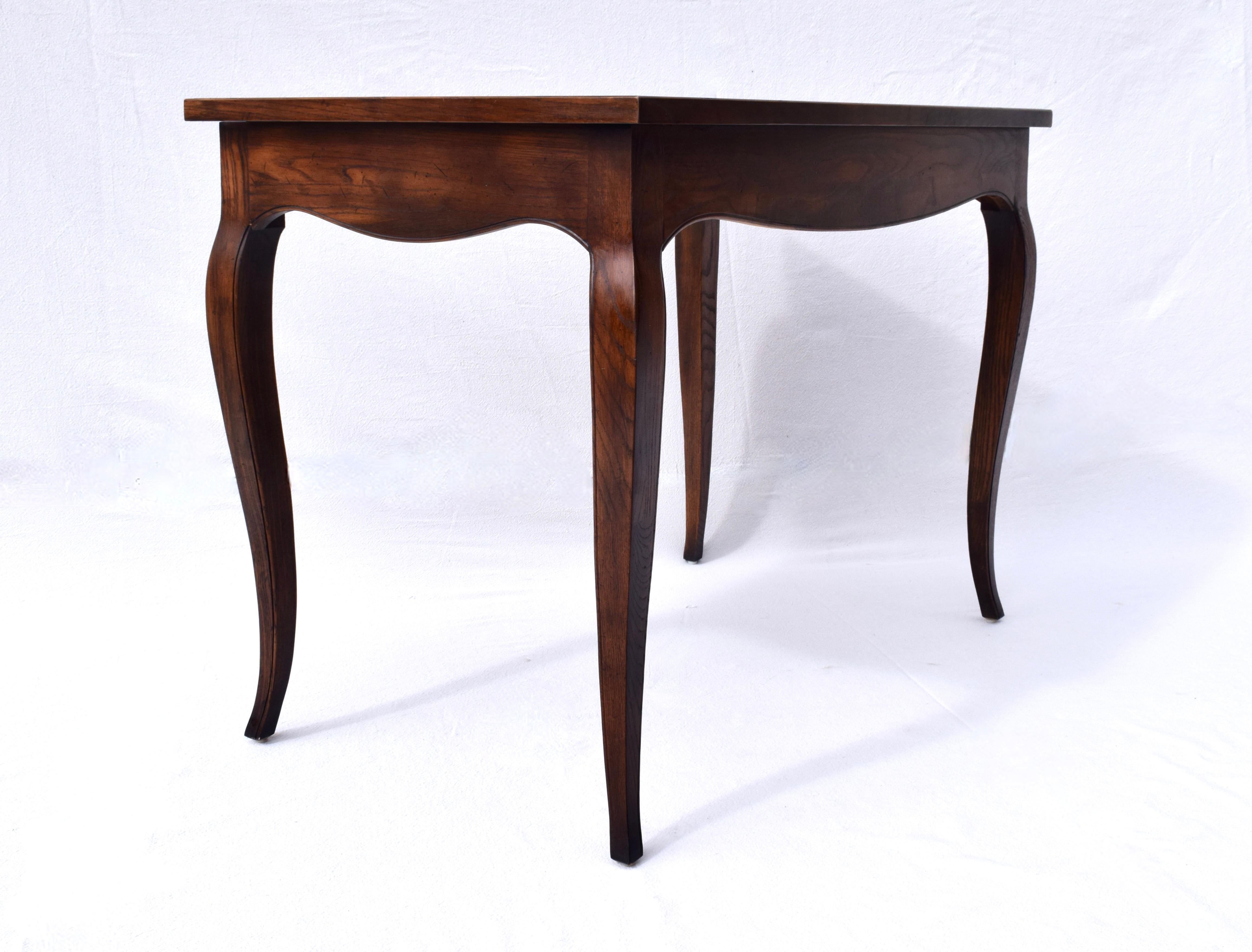 French Country Tiger Oak Writing Desk by Henredon For Sale 2