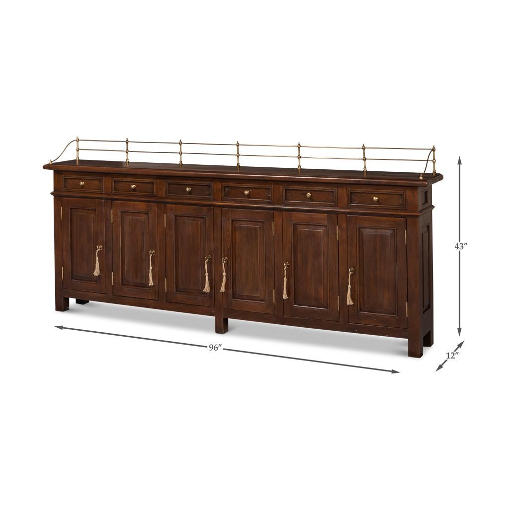 French Country Walnut Buffet Sideboard For Sale 4