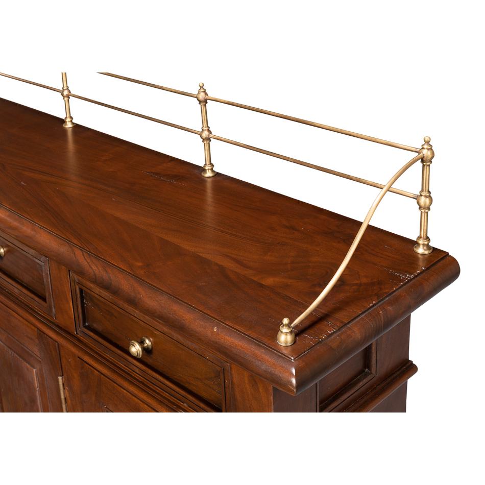 French Country Walnut Buffet Sideboard In New Condition For Sale In Westwood, NJ