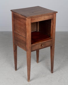 French Country Walnut Side Table