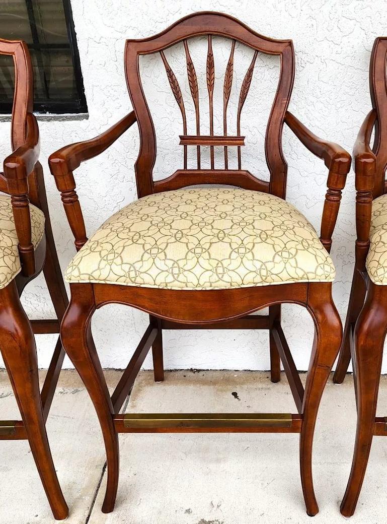 French Country Wheatback Bar Stools For Sale 5