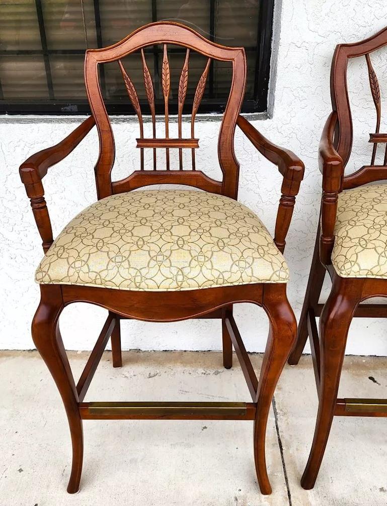 French Country Wheatback Bar Stools For Sale 6