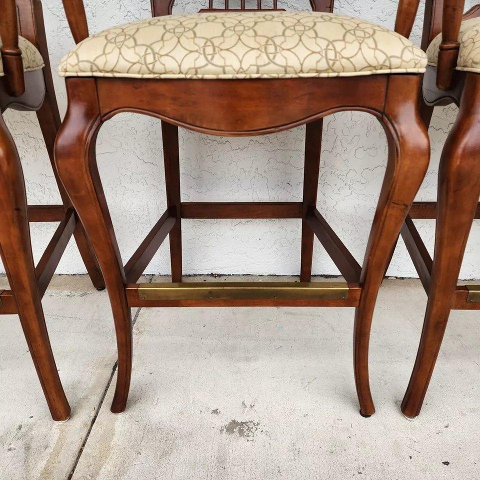 French Country Wheatback Bar Stools For Sale 8