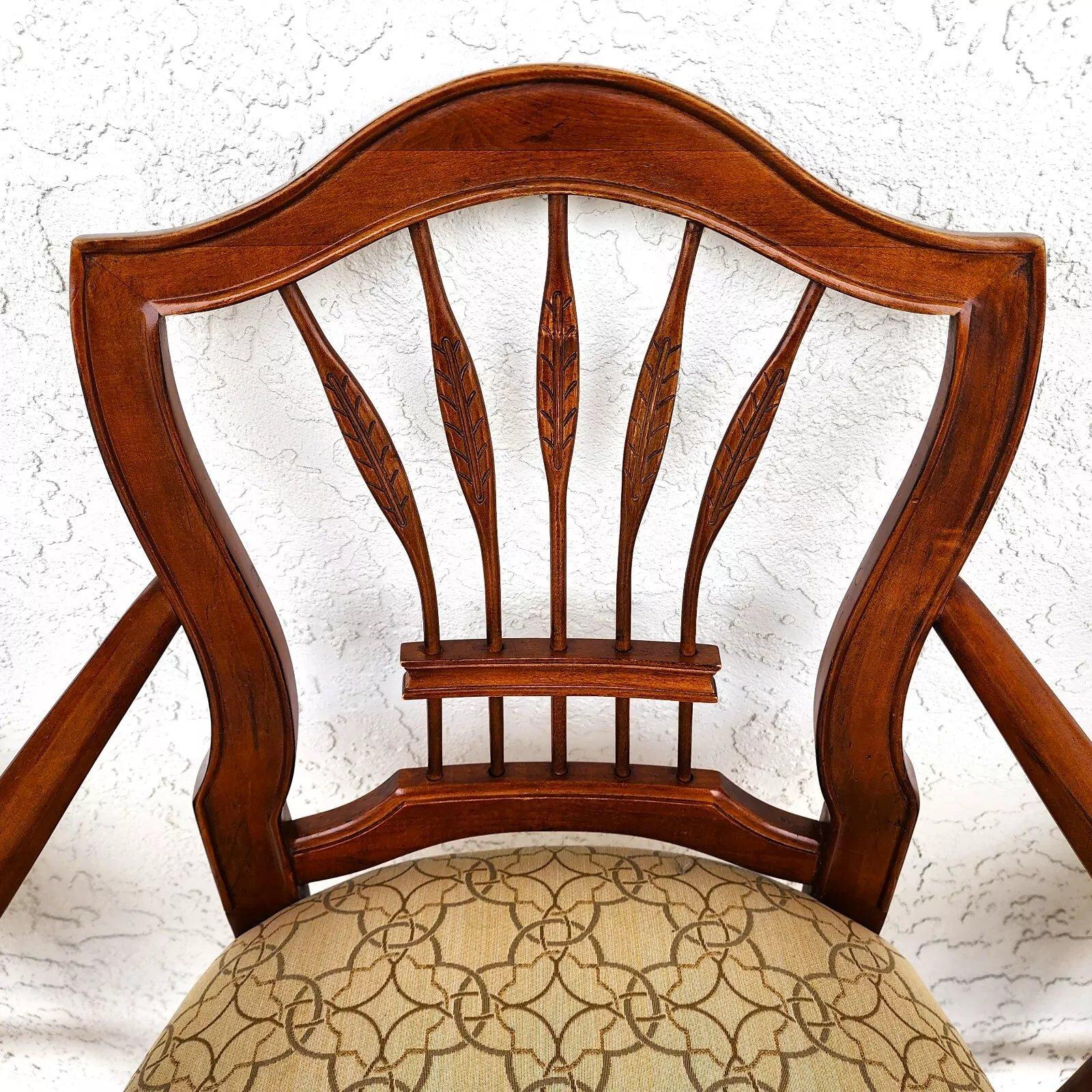 French Country Wheatback Bar Stools In Good Condition For Sale In Lake Worth, FL