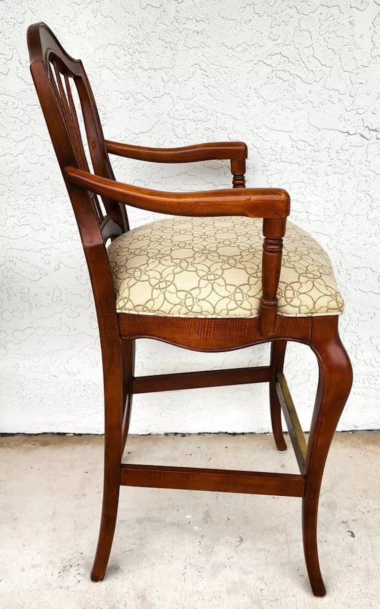 Metal French Country Wheatback Bar Stools For Sale