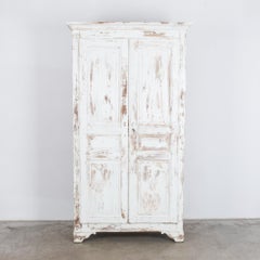 French Country White Armoire