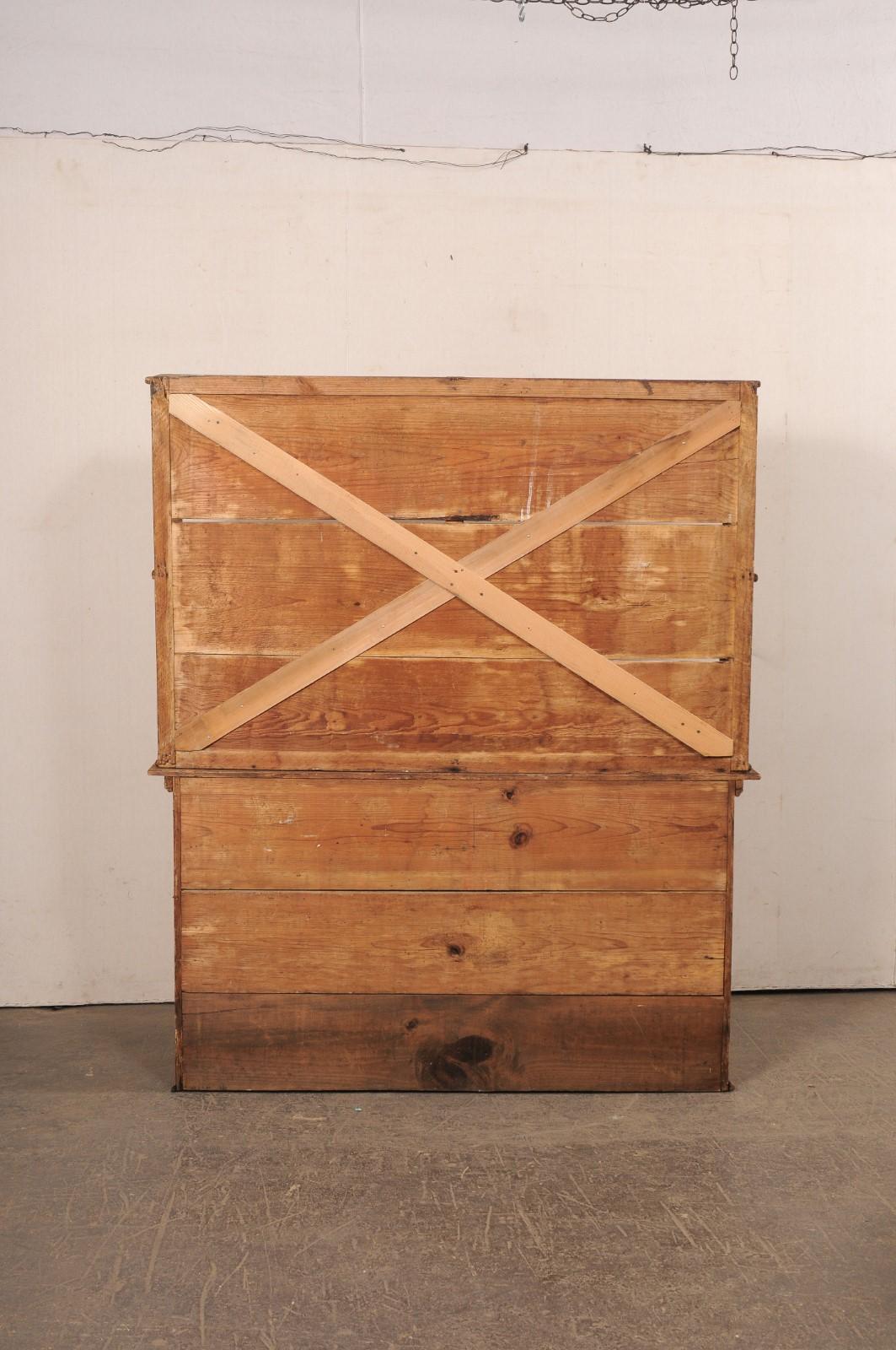 Französischer Hutch-Schrank aus Holz im Landhausstil, um 1850 im Angebot 3