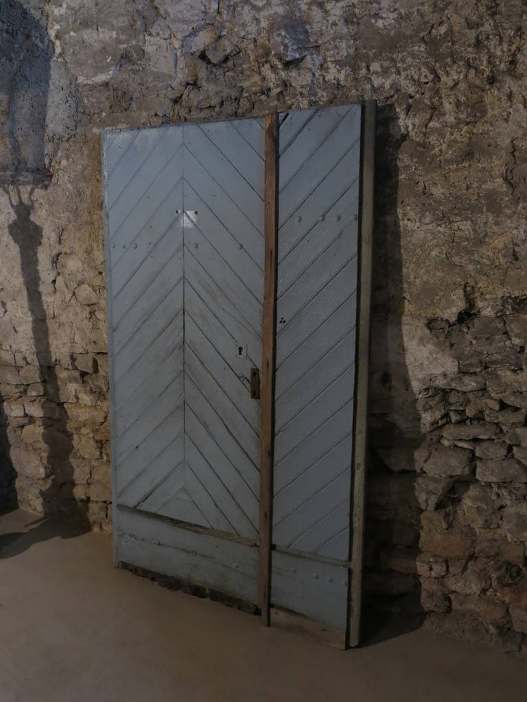 A French Countryside Farm double face and sides doors (from main entrance of a French farm) hand-crafted in French antique wood (oak). Chevron style design of the planks.
19th century, original from France as well.
More info on demand.
