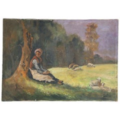 French Countryside Painting