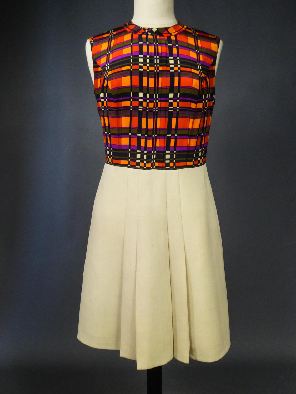 French Couture Dress and Jacket in the style of Balmain Circa 1972 9