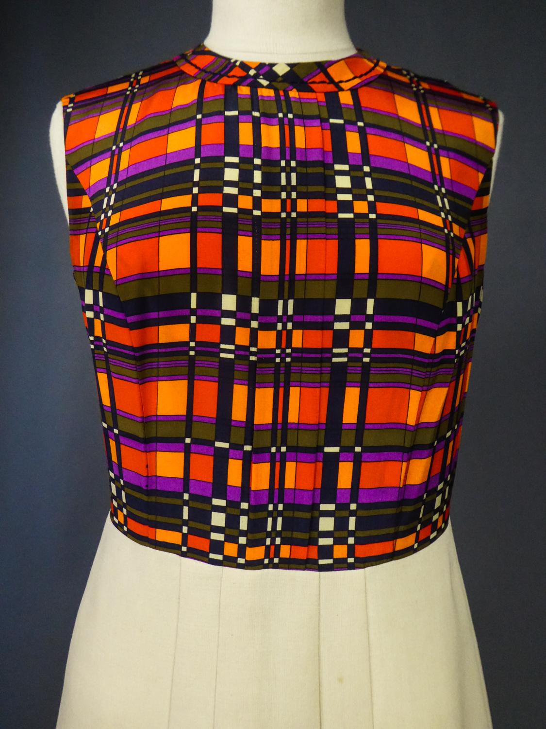 French Couture Dress and Jacket in the style of Balmain Circa 1972 10