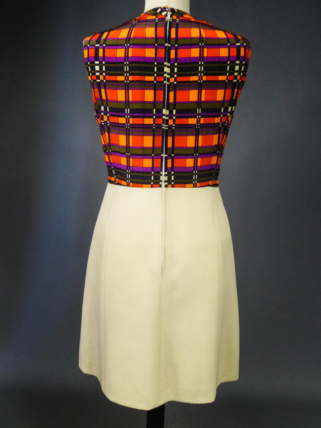 French Couture Dress and Jacket in the style of Balmain Circa 1972 11