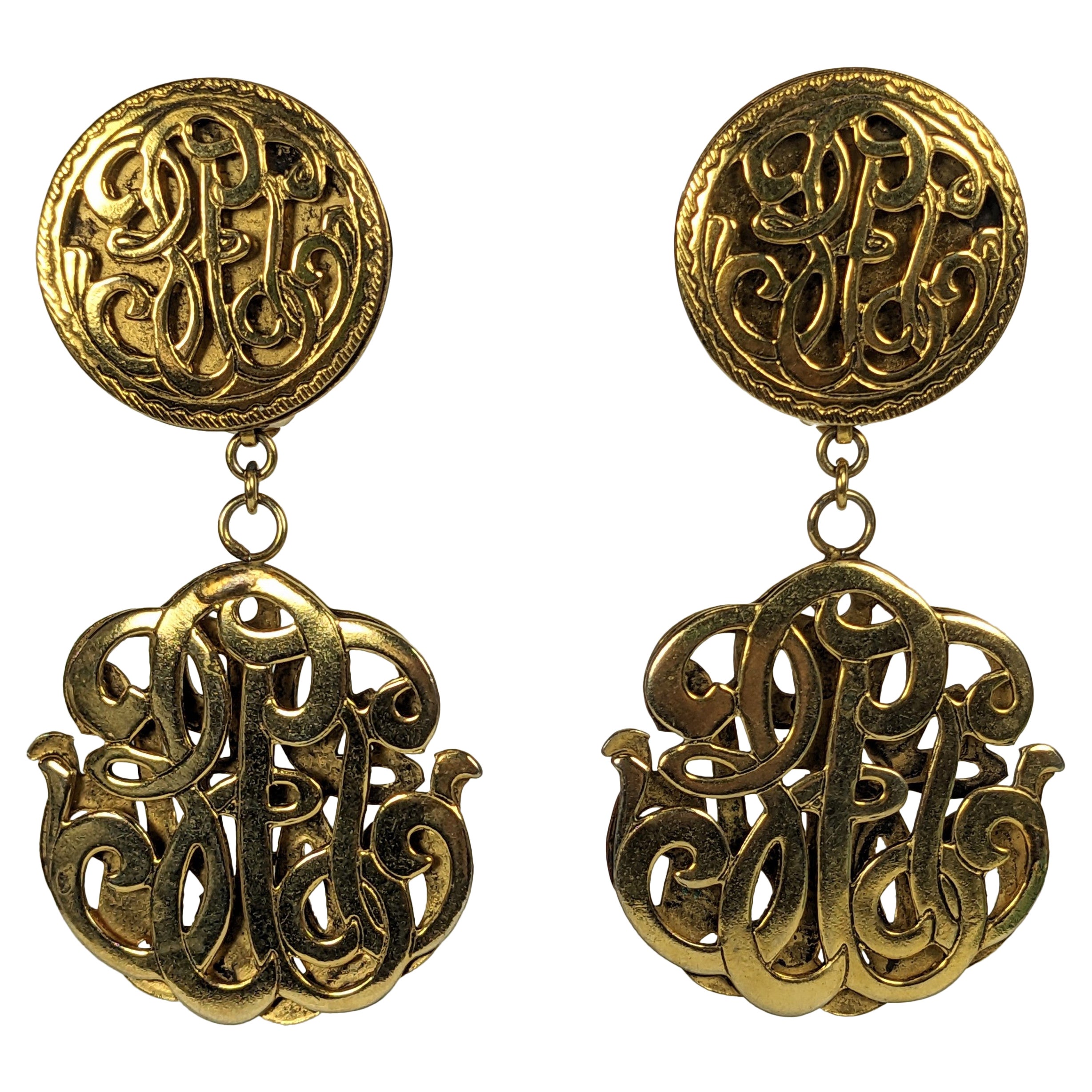 Orecchini con cresta dorata French Couture