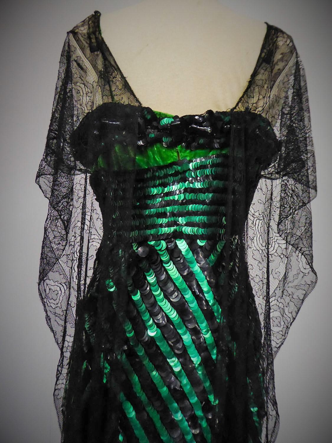French Couture Sequin Dress Circa 1910/1920 3