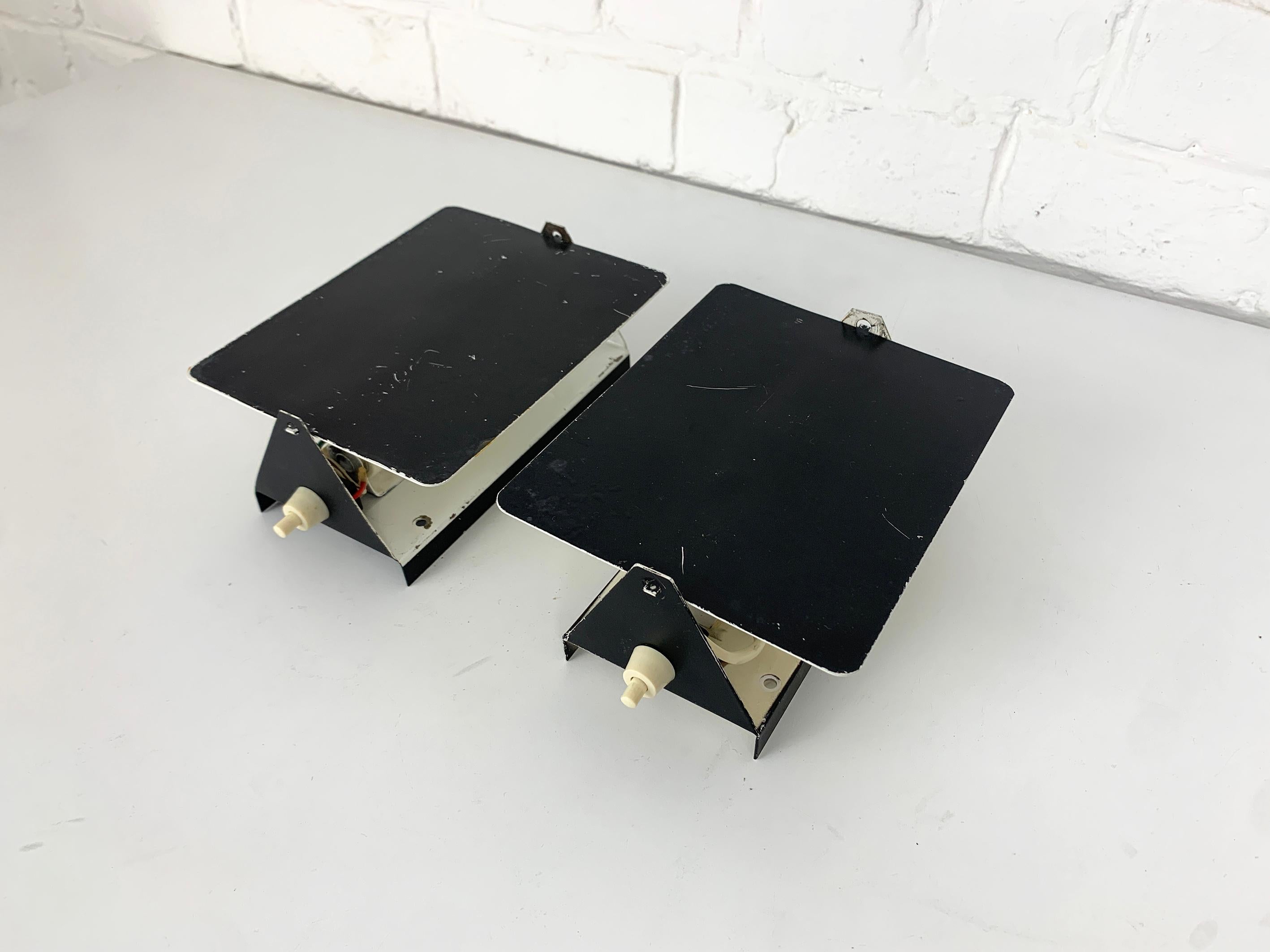 Lámparas de pared francesas CP1, Charlotte Perriand para Steph Simon, Les Arcs 1960s, Pareja en venta 9
