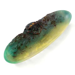 French "Crabe" Pâte de Verre Vide Poche by Amalric Walter and Henri Bergé