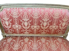 French Cream painted Louis XVI style sofa, circa 1900