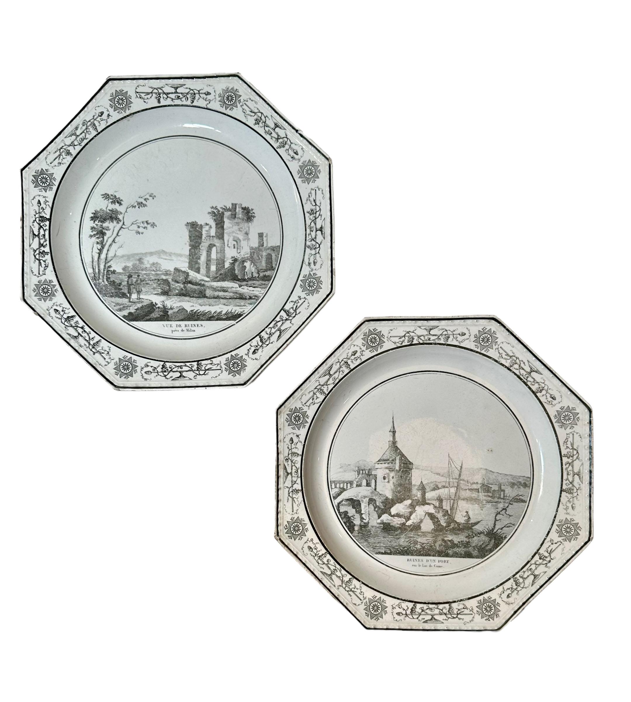 Assiettes françaises Creil Theo Bon état - En vente à Tampa, FL