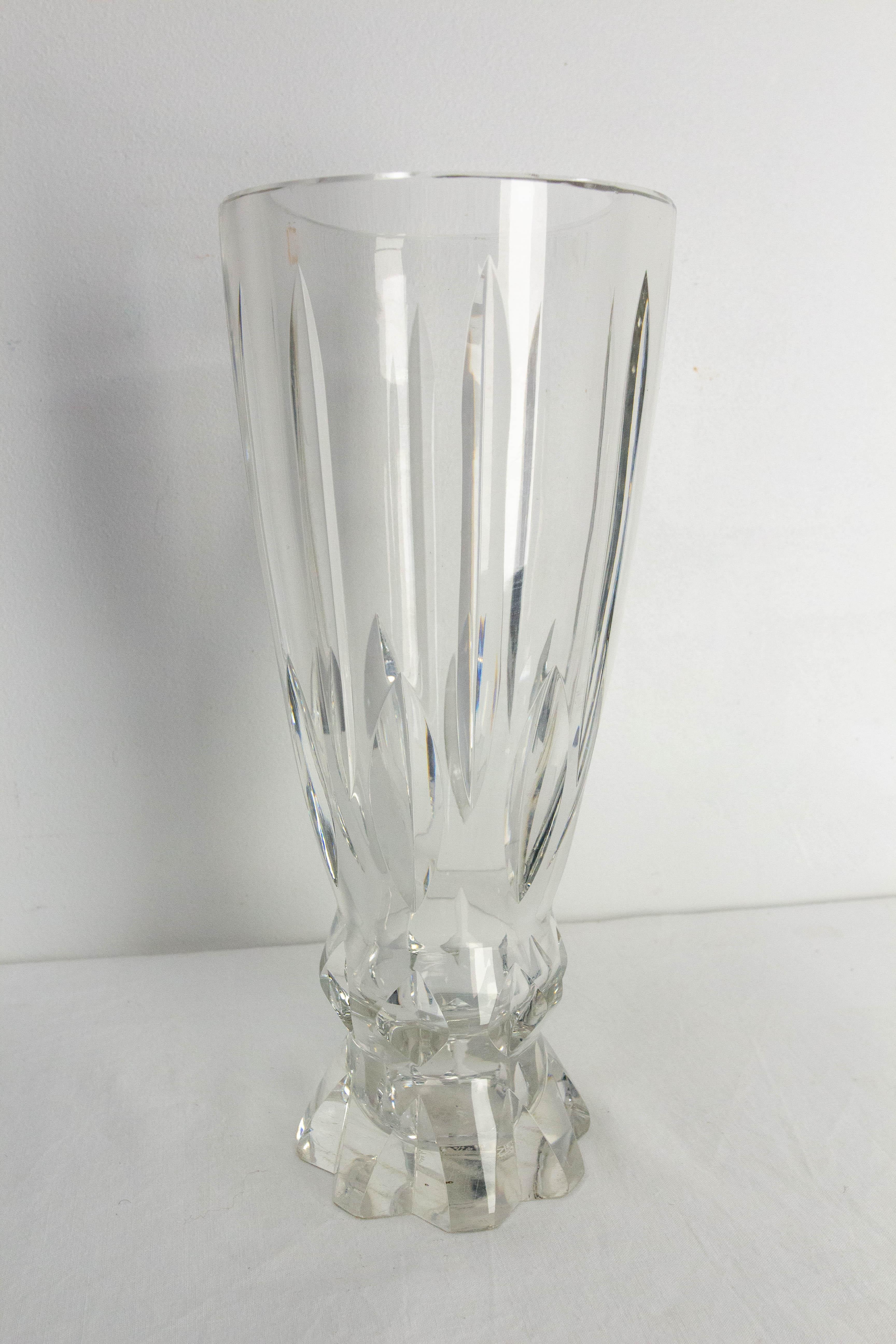 XX secolo Vaso di Cristallo Francese Manifattura di Sèvres 1960 circa in vendita