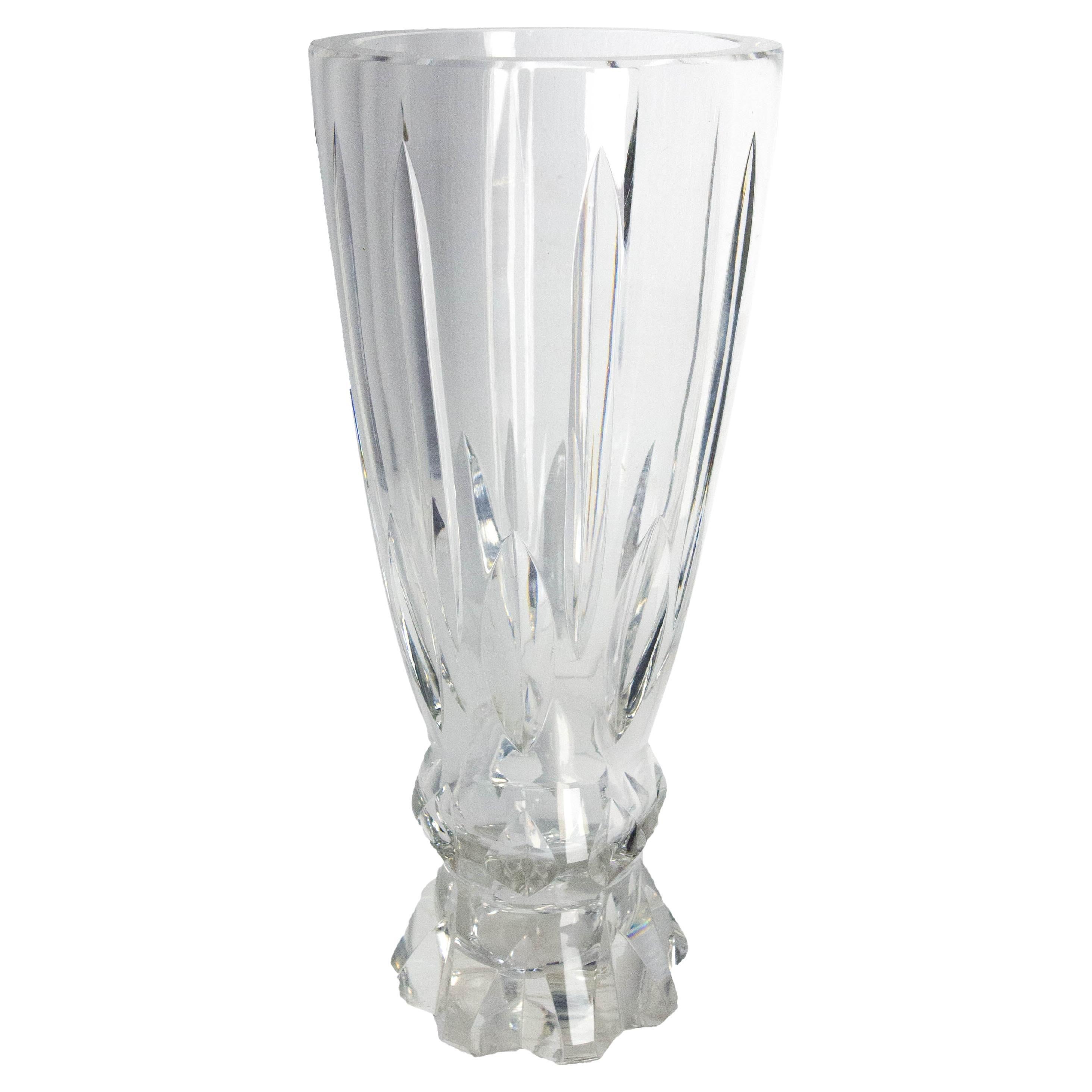 Vaso di Cristallo Francese Manifattura di Sèvres 1960 circa in vendita