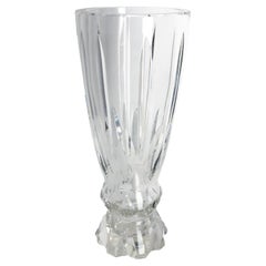 French Cristal Vase Sevres Manufacture circa 1960