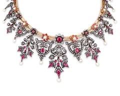 French Crown Jewels Burma Ruby Necklace