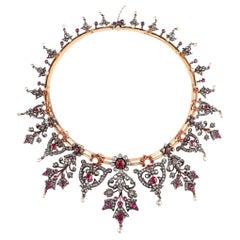 French Crown Jewels Burma Ruby Necklace