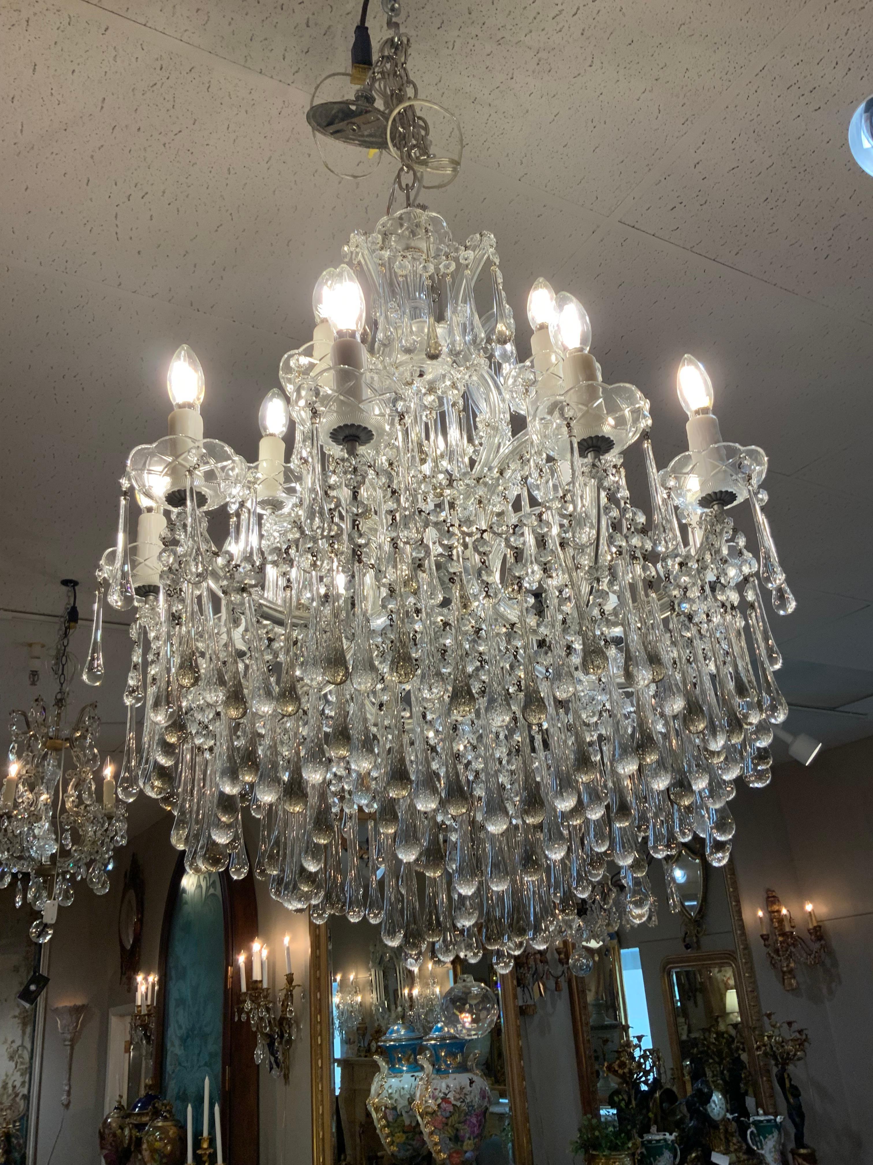 Araña de cristal francés de 15 luces en venta 2