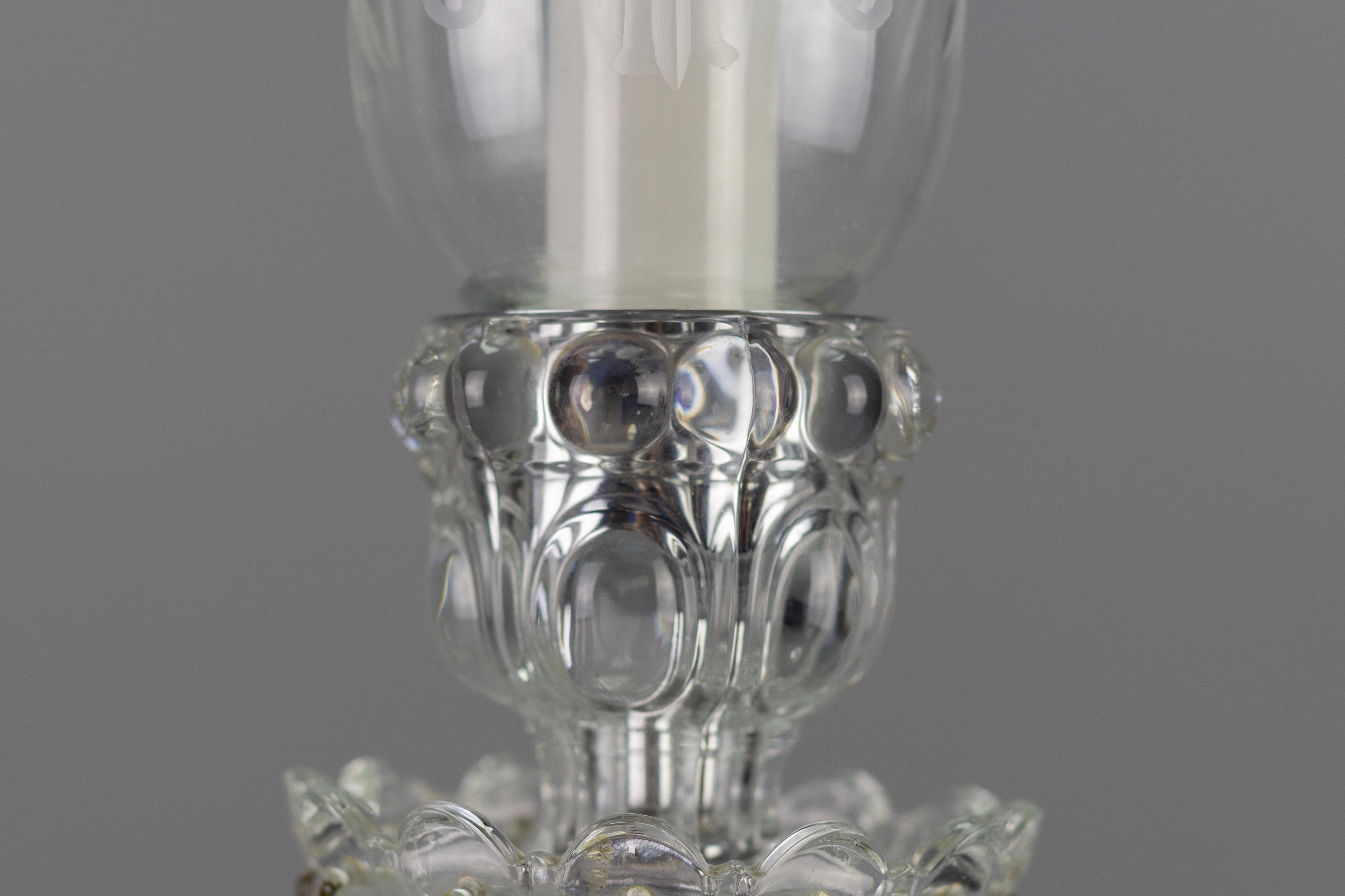 cut glass hurricane lamp