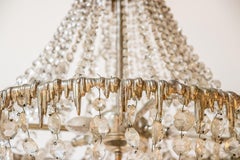 French Crystal and Mirror Chandelier