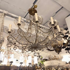 French Crystal Beaded Chandelier
