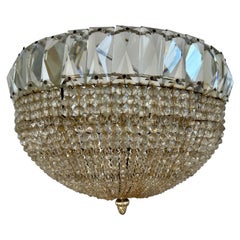 French Crystal Beaded Platfonnier C.1900