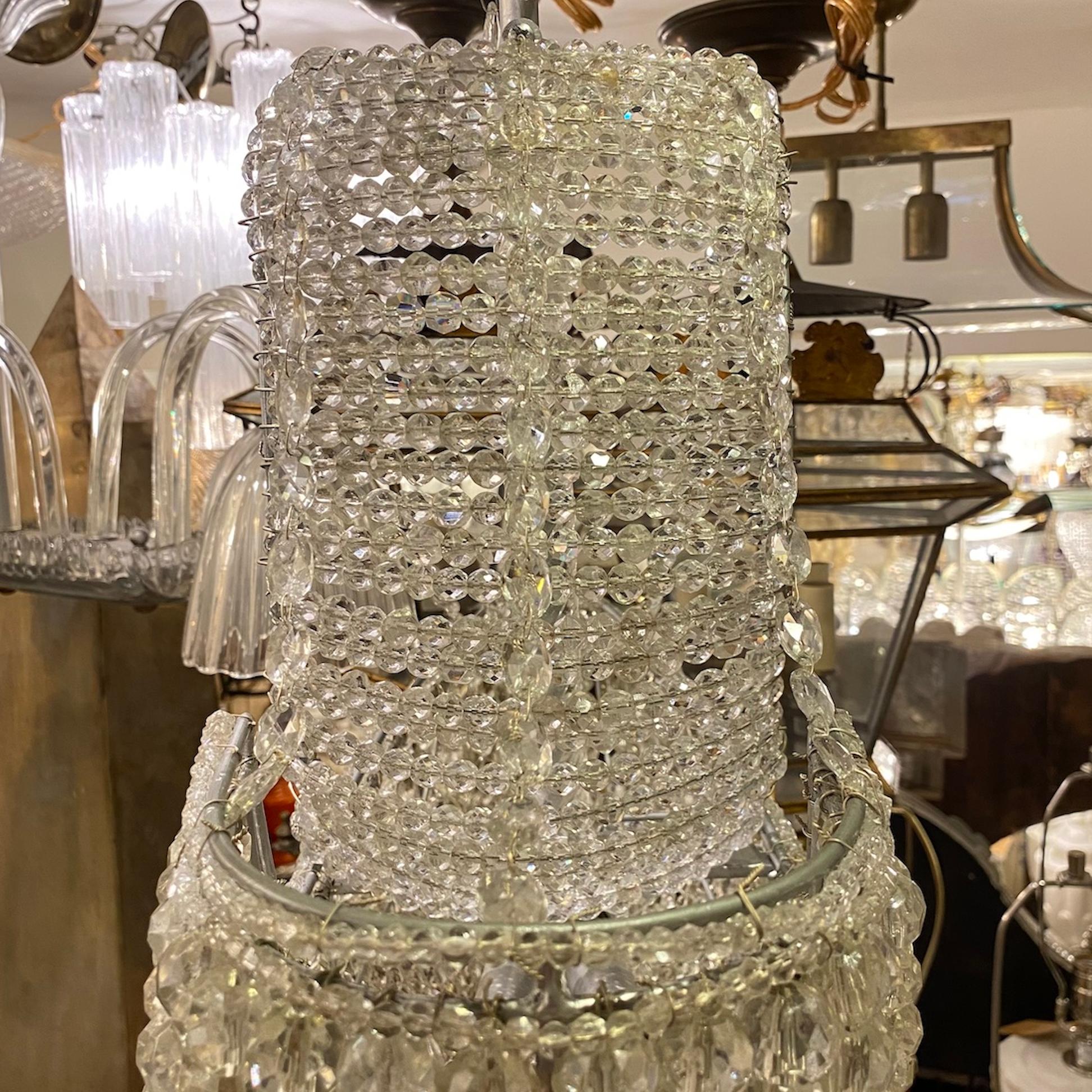 Lustre de bateau français en cristal 3