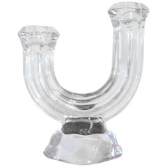French Crystal Candelabra by Art Vannes, France