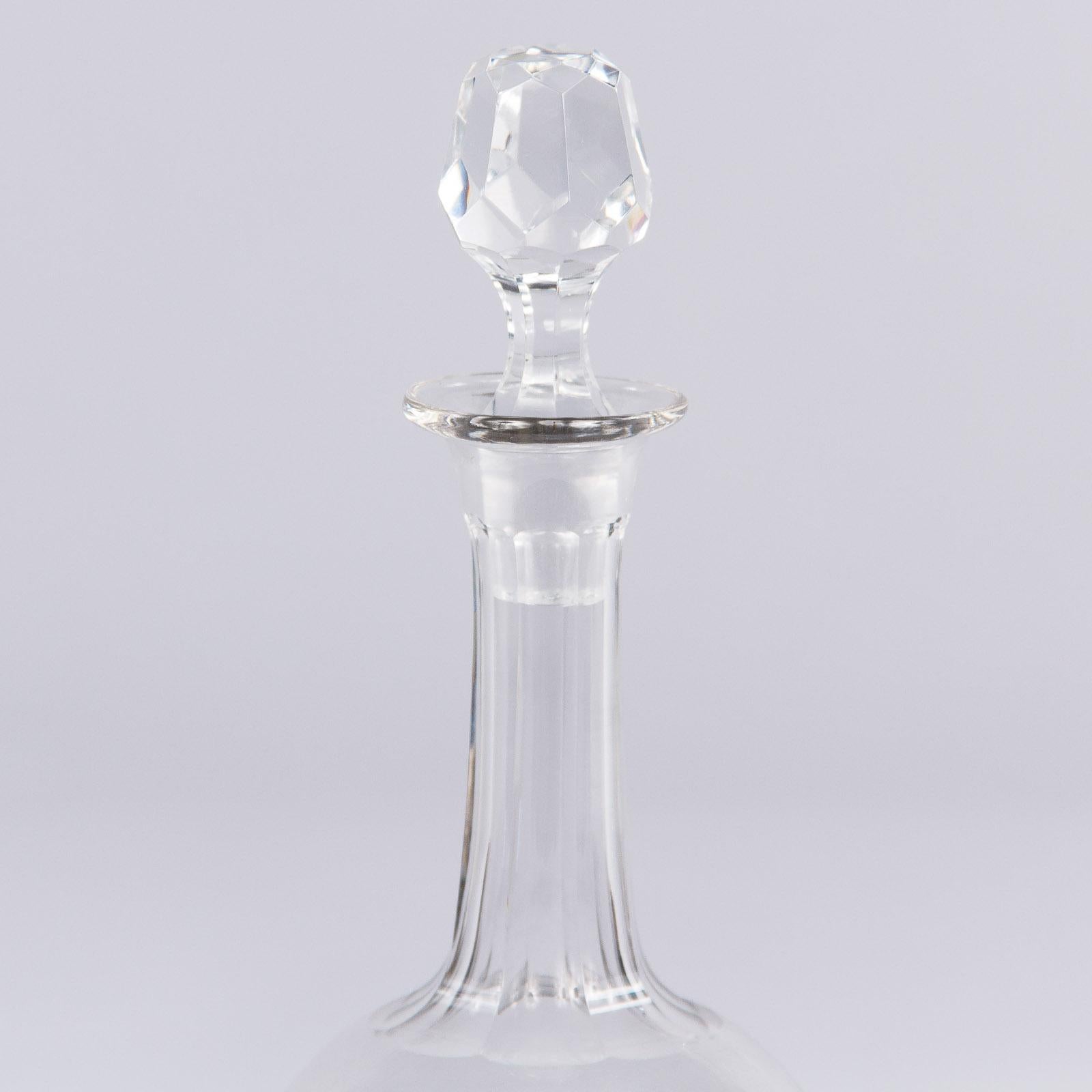 French Crystal Carafe, 1930s In Good Condition In Austin, TX