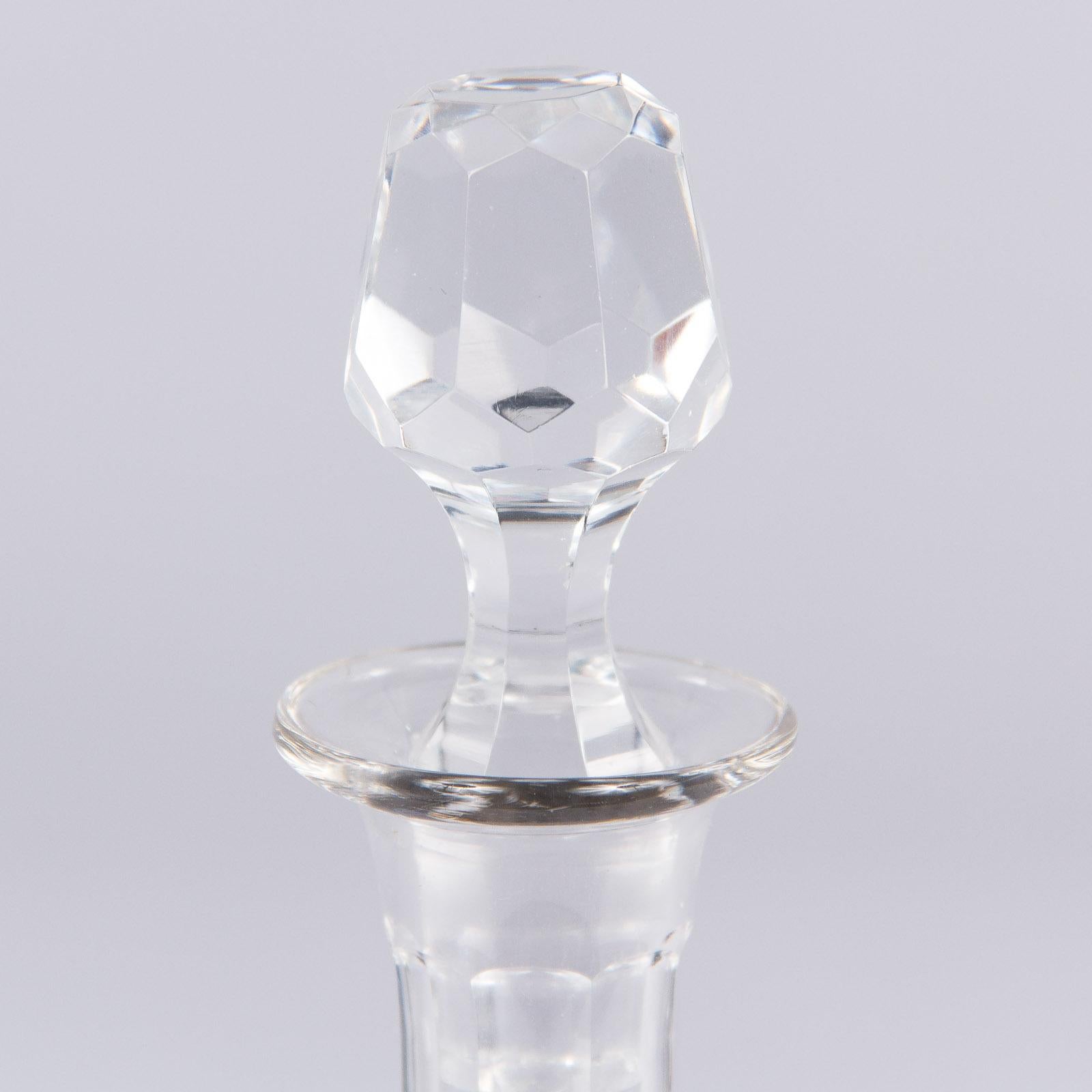 French Crystal Carafe, 1930s 1