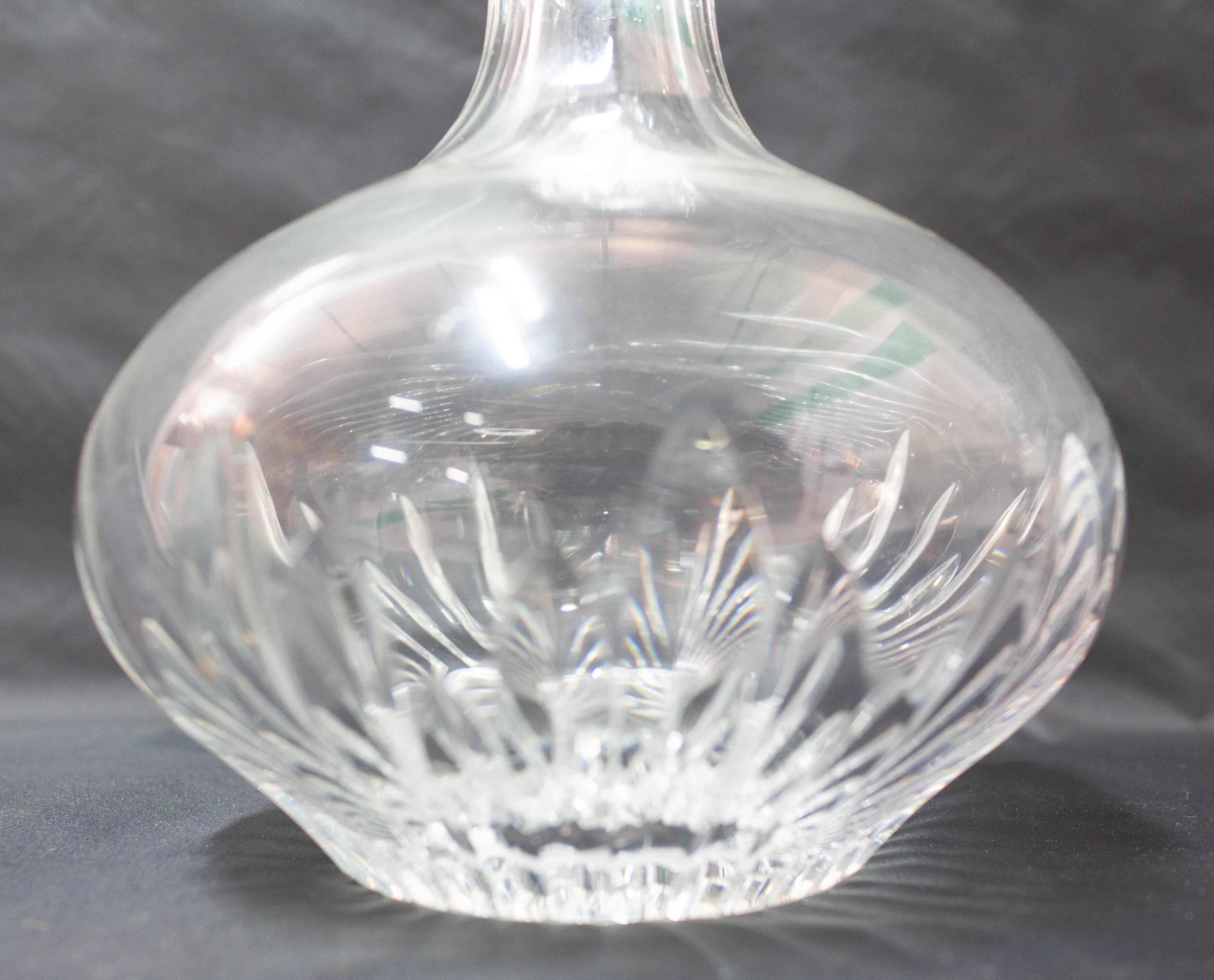 20th Century French Crystal Carafe Midcentury For Sale